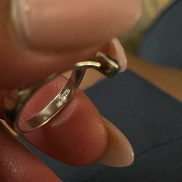 Sterling silver 925 ring w yellow/green/blue stones approximately sz 9-9.5 - Picture 5 of 8